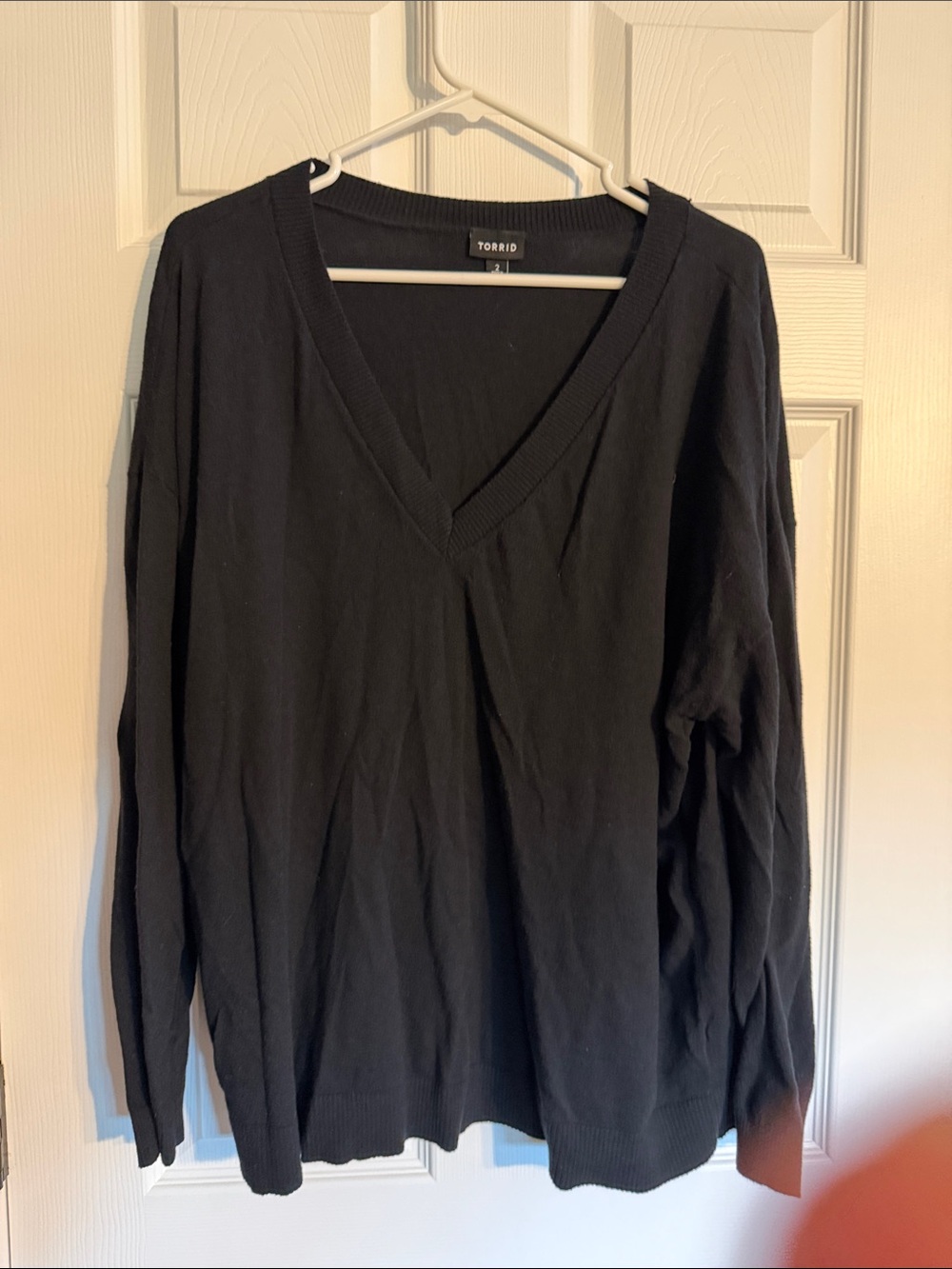torrid Black V-Neck Lightweight Sweater